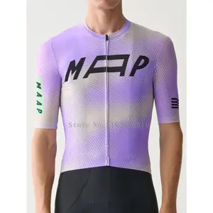Men's 2025 Short-Sleeve Pro Team Cycling Jersey, Breathable Sports Apparel for MTB & Road Bike Riding