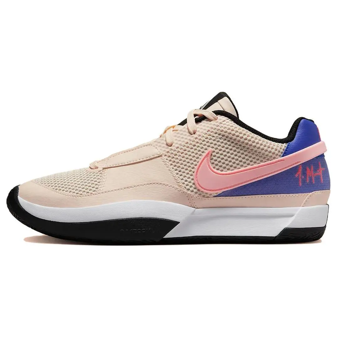 Nike Ja 1 Morant Basketball Shoes for Men – Guava Ice Colorway, Round Toe, Lace-Up, Breathable, Low-Top Verifiable, with credentials and supporting global authentication