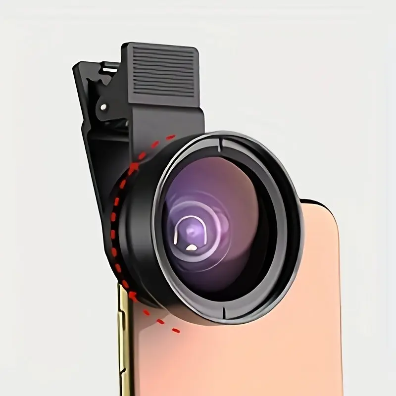 1pcs Apexel 0.45x HD 37mm Wide Angle Lens and 12.5x Macro Lens Kit, Enhance Your Smartphone Photography, High-Definition Imaging Accessories, Mobile Phone Lens