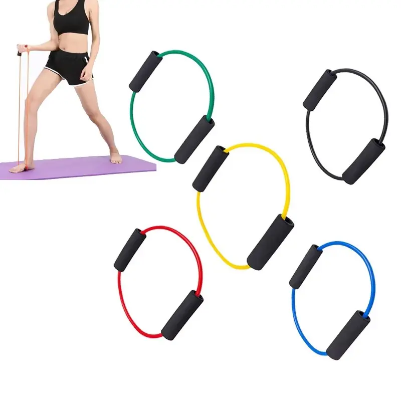 5pcs Exercise Resistance Bands, Yoga Weight Lifting Rings, Thermoplastic Elastomer O-Ring Puller, Fitness Trainer, Workout Equipment