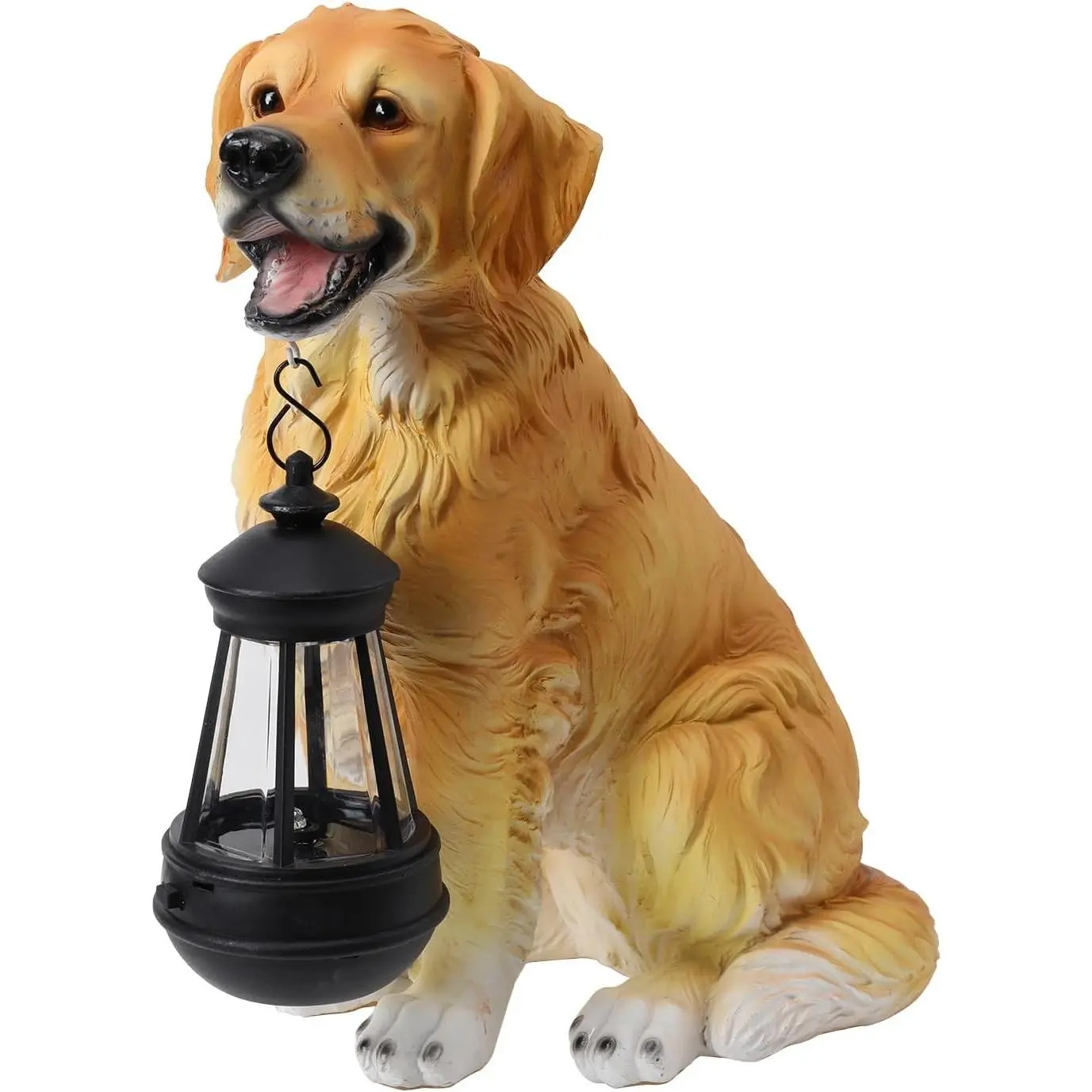 Solar Golden Retriever Garden Dog Statue - Outdoor Solar Light Decor for Patio Yard, Mom Birthday Gifts, Housewarming Garden Ornaments for Lawn Art Decoration