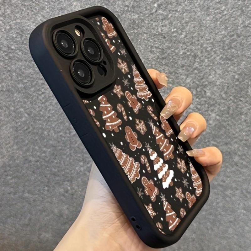 Case for iPhone 17 Pro Max 16 Plus 15 14 13 12 11 Air E Creative Christmas tree Patterned Drop Protection Shockproof Soft Silicone smartphone Cover