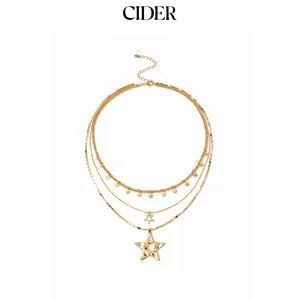 Cider STAR LAYERED NECKLACE