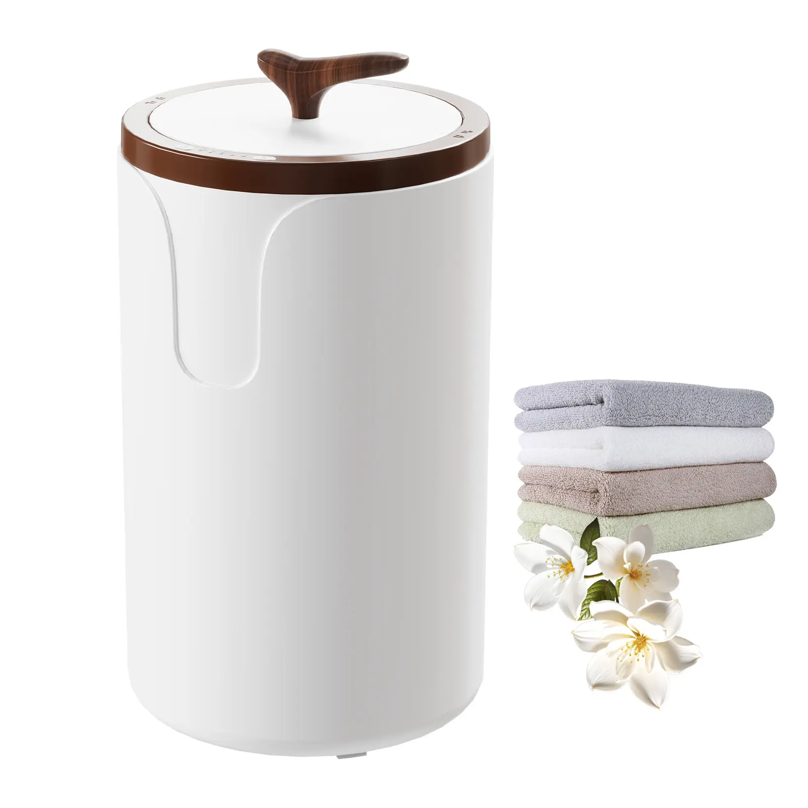 20L Towel Warmer Bucket – Towel Heater with Heating & Drying Modes, Auto Shut Off and Overheat Protection, Fits Bath Towels, Robes, Pajamas