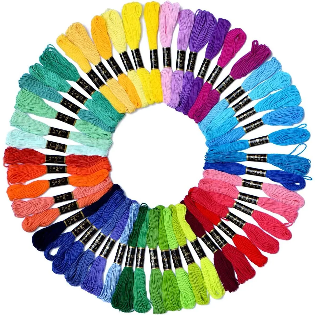 Friendship Bracet String 50 Skeins Fashionab Rainbow Color Embroidery Floss   Embroidery Thread  Floss Bracet Yarn, Craft Floss