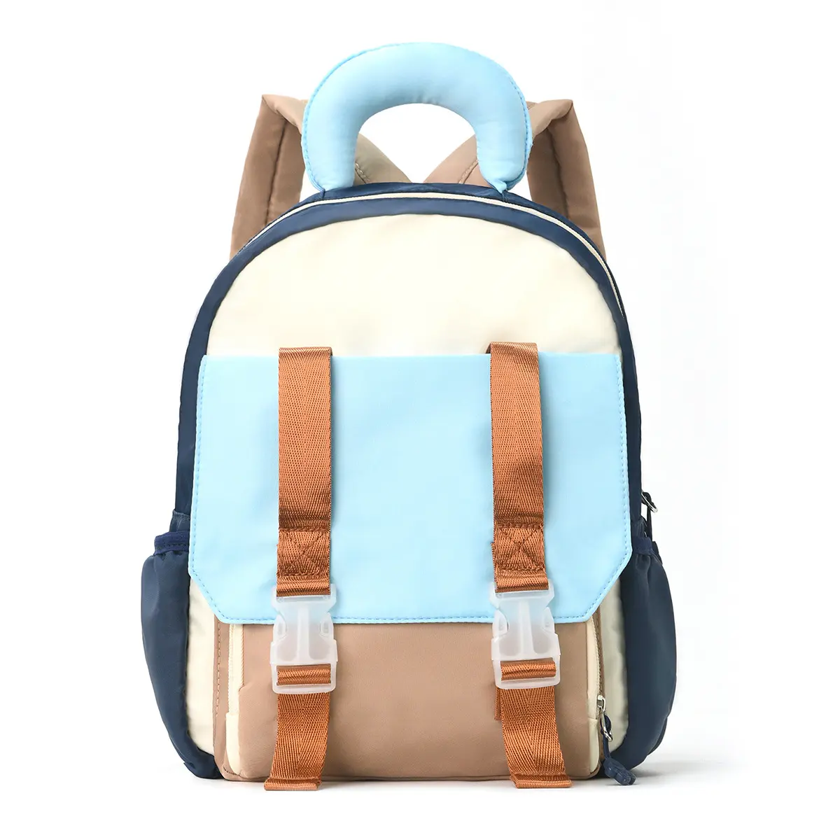Kids' Casual Backpack Bag in Contrast Colors, Lightweight Toddler Daypack for School Trips and Outdoor Play