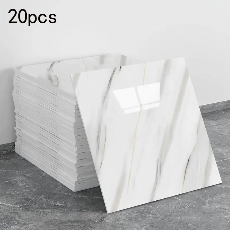 20 pieces of self-adhesive marble wall tiles. Bathroom waterproof marble wall panels tiles. Self-adhesive and modular tiles. Suitable for bedrooms, kitchens, camping houses, and laundry rooms. Interior Wall