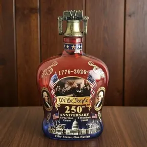 Usa Viral 250th Anniversary Decanter, Patriotic Bar Decor, 250 Years of America Limited Edition, We the People Decanter, Must-Have Gift