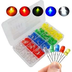 500 count 5mm LED Light Emitting Diode  Kit,Low  Diffused Diode for DIY PCB Circuit, Lights