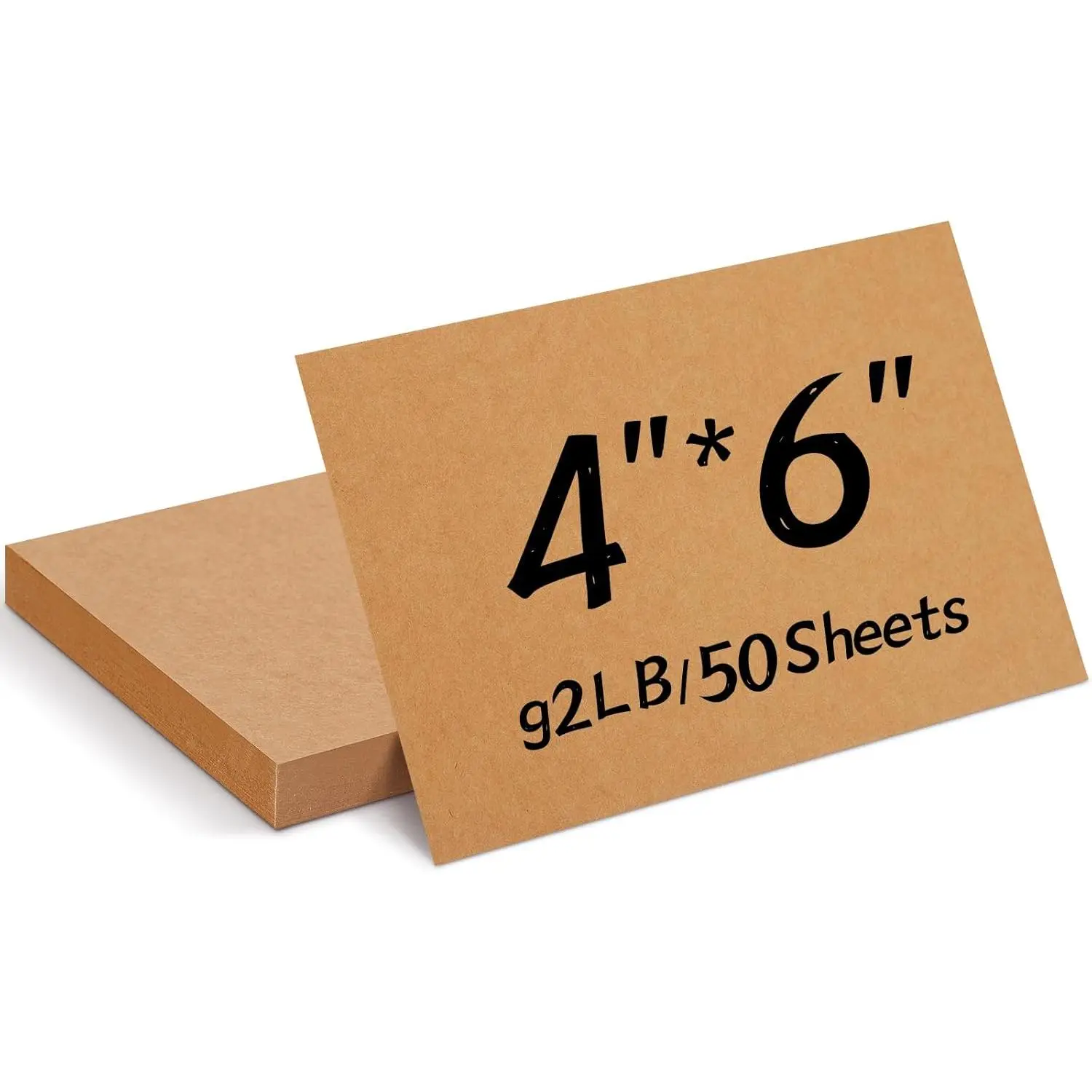 Blank Cardstock Pre-Cut Set, 50 Sheets 4x6 Smooth Finish Printer-Friendly Thick 92lb/250gsm Paper for Greeting Cards, Invitations, Blank Surface