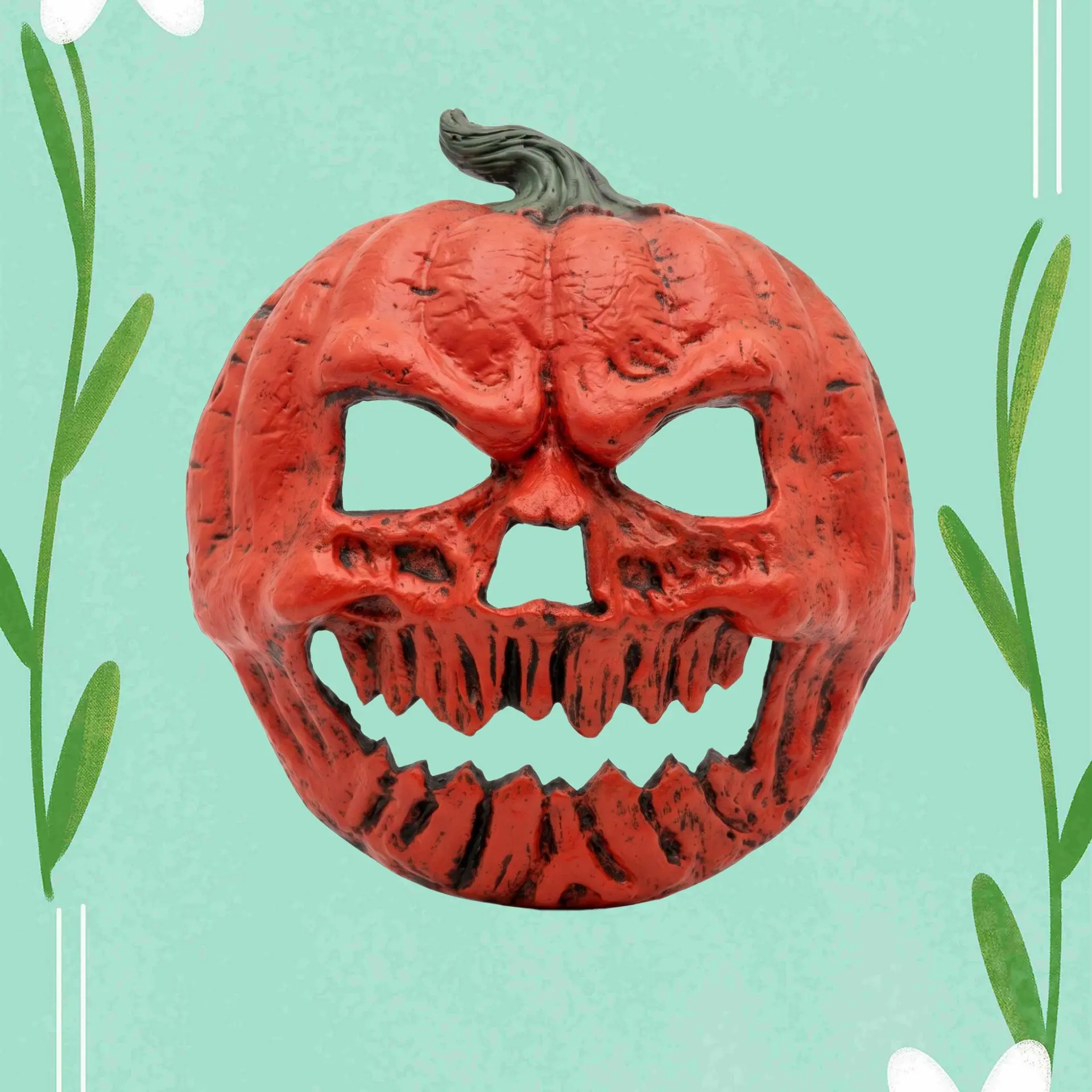 Halloween Pumpkin Mask, Mardi Gras Party Decor, 3D Horror Decoration, Pumpkin Lantern Cover, Festive Costume Accessory