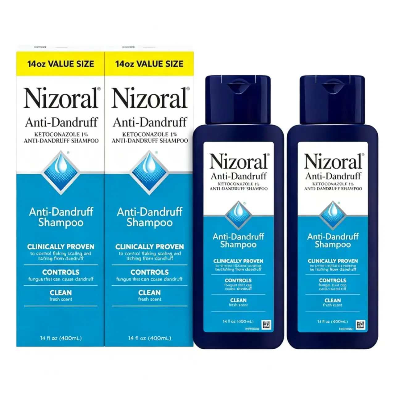 Anti-Dandruff Shampoo , 14 Fl Oz, Fresh Scent, Anti Fungal Shampoo