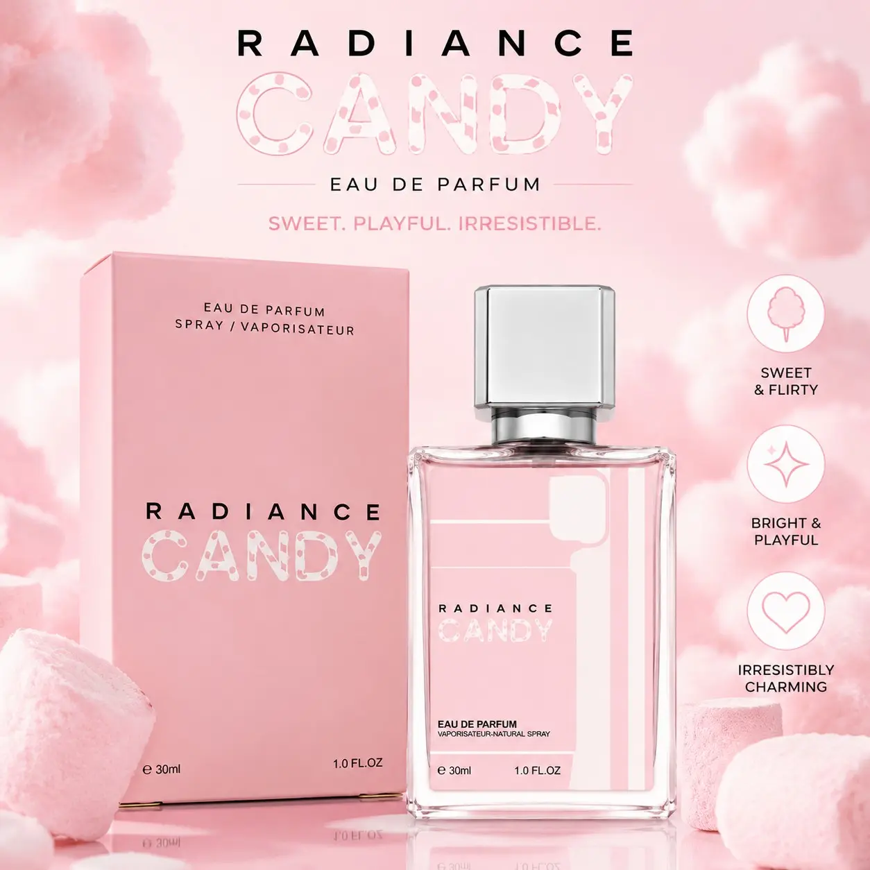 Women's Light Perfume, Milk Candy Food Scent, Long-Lasting Sweet Fragrance, Elegant Gift, Premium Packaging, Ideal for Daily Use, Everyday Fragrance, Travel, Parties