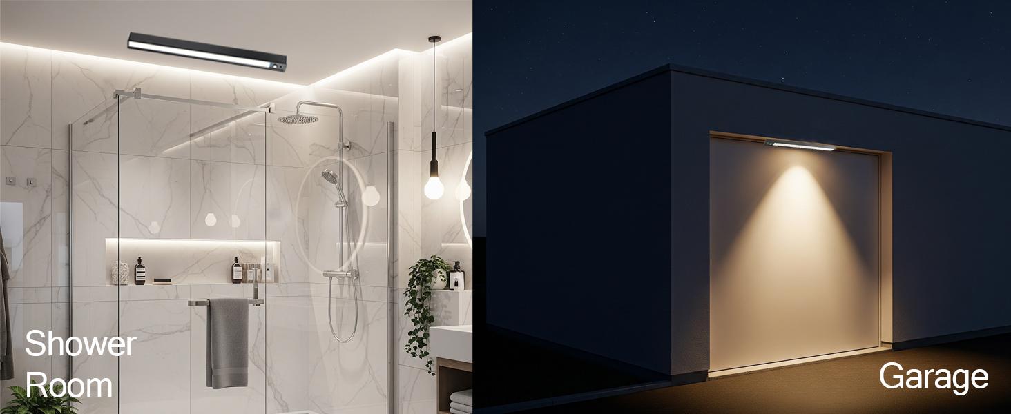 Sensor Ceiling Light, Full Pendant Lights, Battery Operated LED Closet Lights with Remote, Timer - 3 Color 500LM Dimmable, for,Black