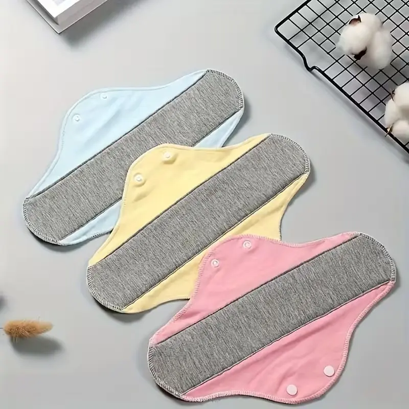 2PCS Reusable Graphene Cloth Sanitary Pads, Washable Leakproof Incontinence Liners for Women & Elderly, Reusable Menstrual Pads, Feminine Hygiene Products