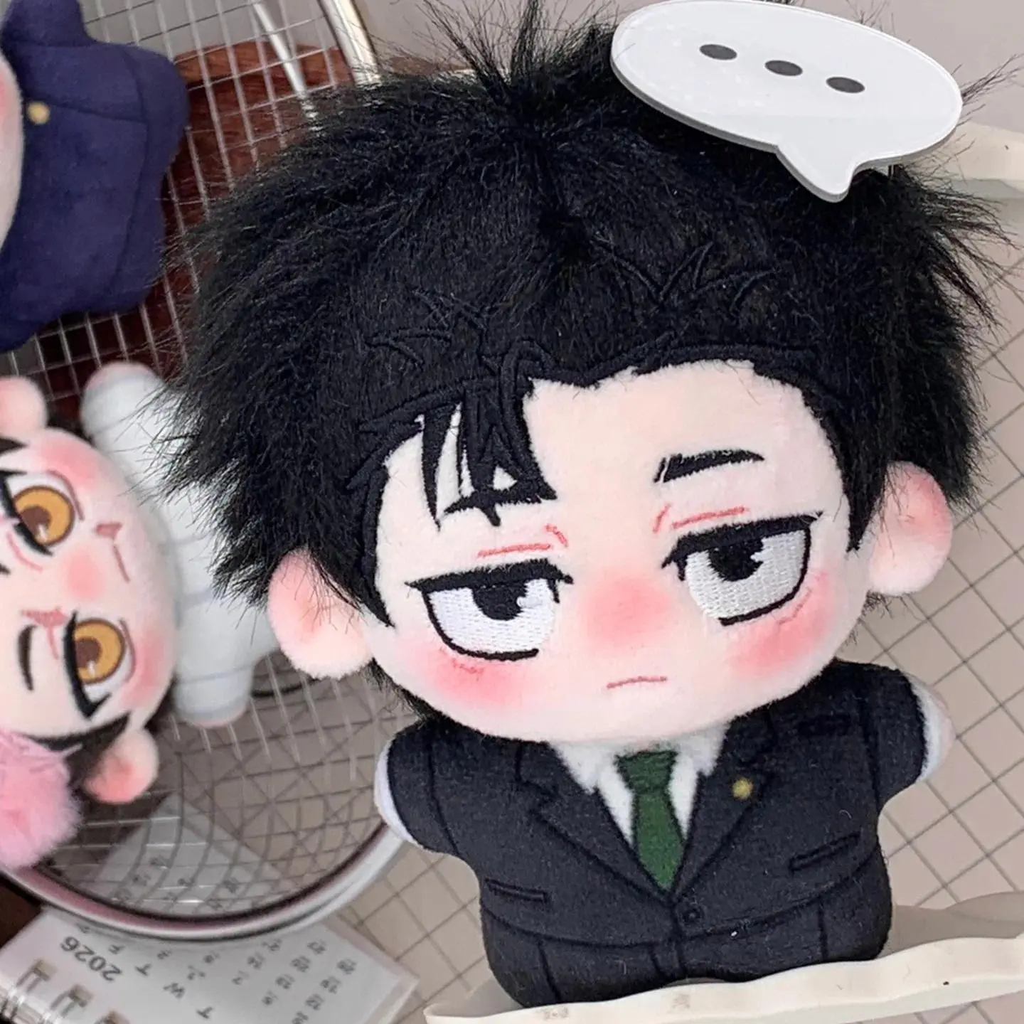 10cm JJK Series Cotton Plush Doll, Jujutsu Kaisen Higuruma Hiromi Stuffed Toy for Cosplay Fans, Soft Cuddle Merchandise with Itadori Yuji, Geto Suguru Designs