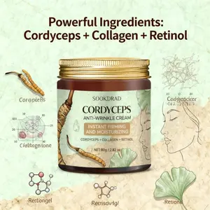 Cordyceps Collagen Face Cream with Retinol, Moisturizing and Firming, Suitable for Face and Neck, Unisex, 80g/2.82oz, Daily Skincare