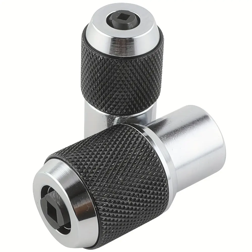 2Pcs Adjustable Tap Socket Holder Set,Knurled Non‑Slip Grip Tap Wrench Sleeve,Hardened Steel Tap Adapter for Manual Thread Tapping,Practical Mechanical Hand Tools for Auto Repair,Workshop and Household DIY Projects