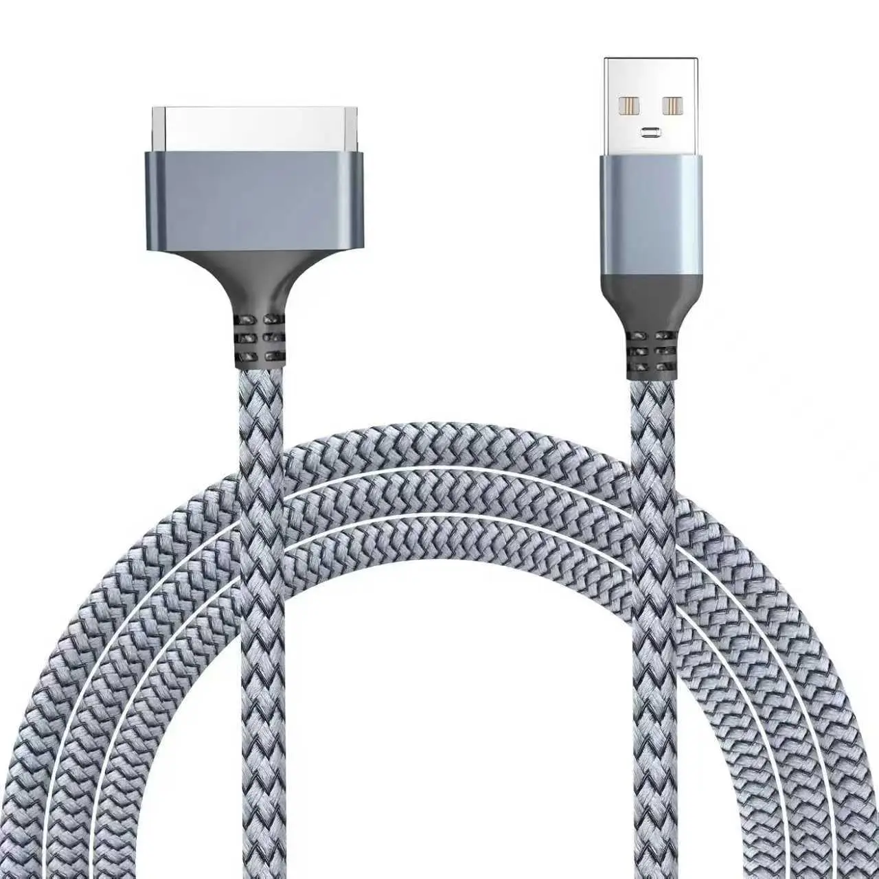 USB to 30 Pin Charger  Compatible with Old  4/4s/3G/3GS,Old iPad 1/2/3 Generation,iPod Classic 3/2/1 gen, 4/3/2/1,Nano 6/5/4/3/2/1,USB   & Data Sync Nylon (3.3ft)