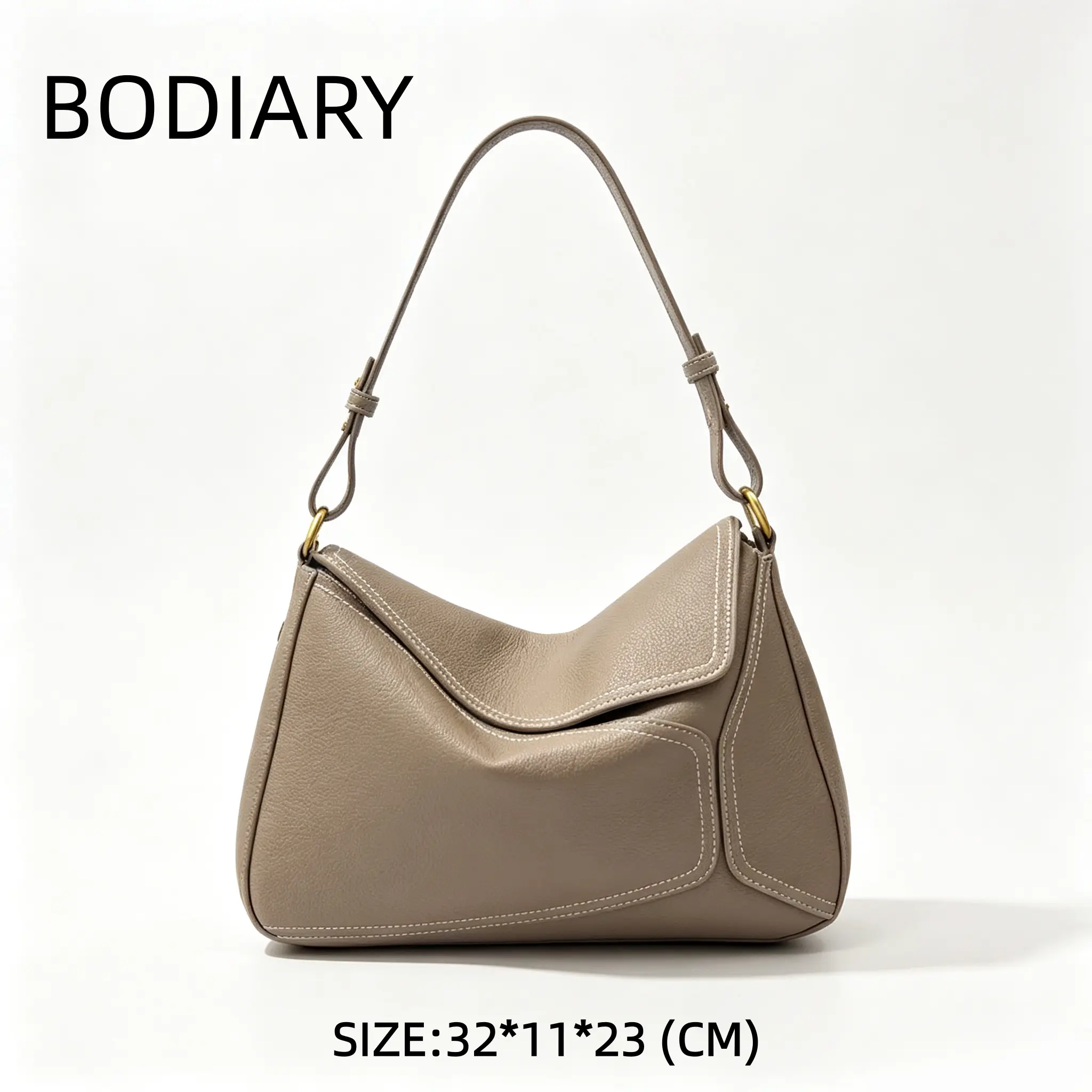 BODIARY 82631 New Arrival, Casual Elegant Premium Style, Adjustable Strap, Handheld, Shoulder & Crossbody Bag, Relaxed Vibe, Size:32*23*10cm