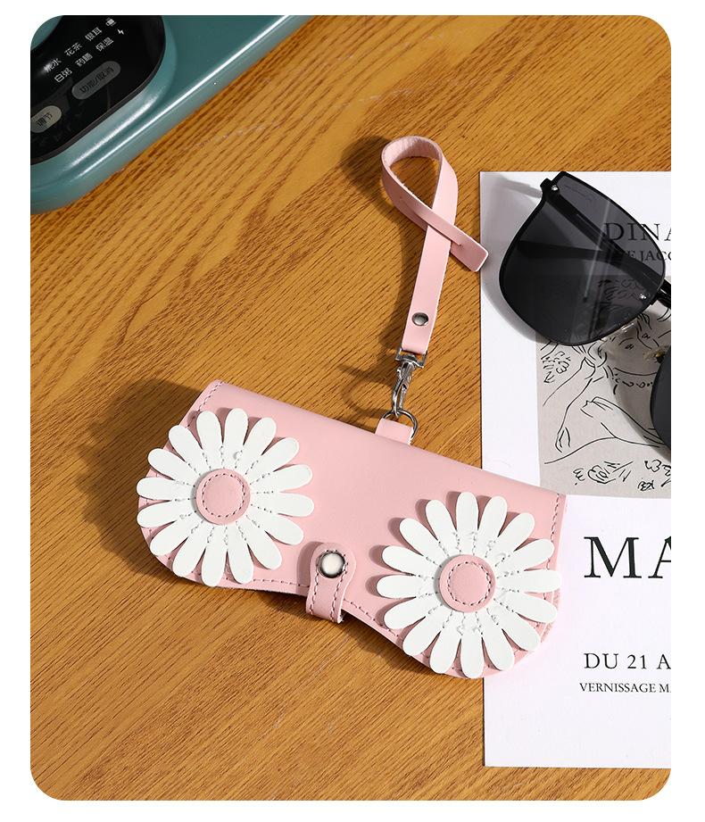 Cute glasses clip ins fashion sunglasses bag portable sunglasses case protective cover unisex bag accessory