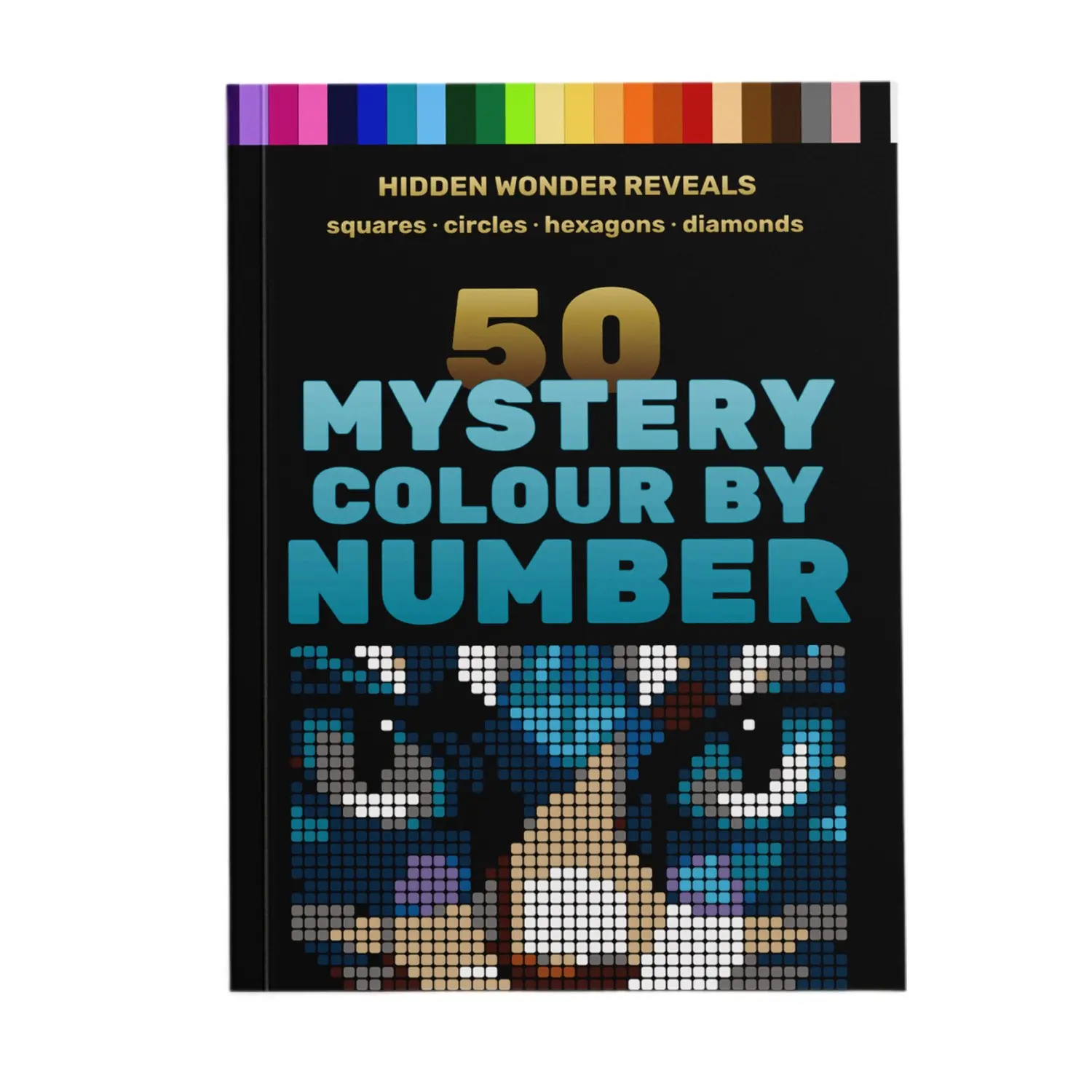 50 Adult Coloring Books with Hidden Images, Fun and Relaxing Activity Book, Perfect for Stress Relief and Entertainment