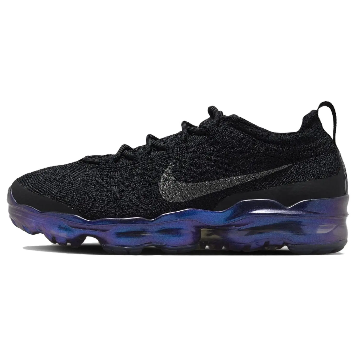 Nike VaporMax 2023 Women's Low-Top Running Shoes – Comfortable and Stylish in Black and Purple Verifiable, with credentials and supporting global authentication