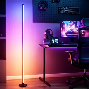 Smart RGB Floor Lamp, 1.2m, 18 Colors, Dynamic Modes, LED Light Strip, 5 Brightness Levels, USB Powered, Living Room, Bedroom, Computer Room Decor