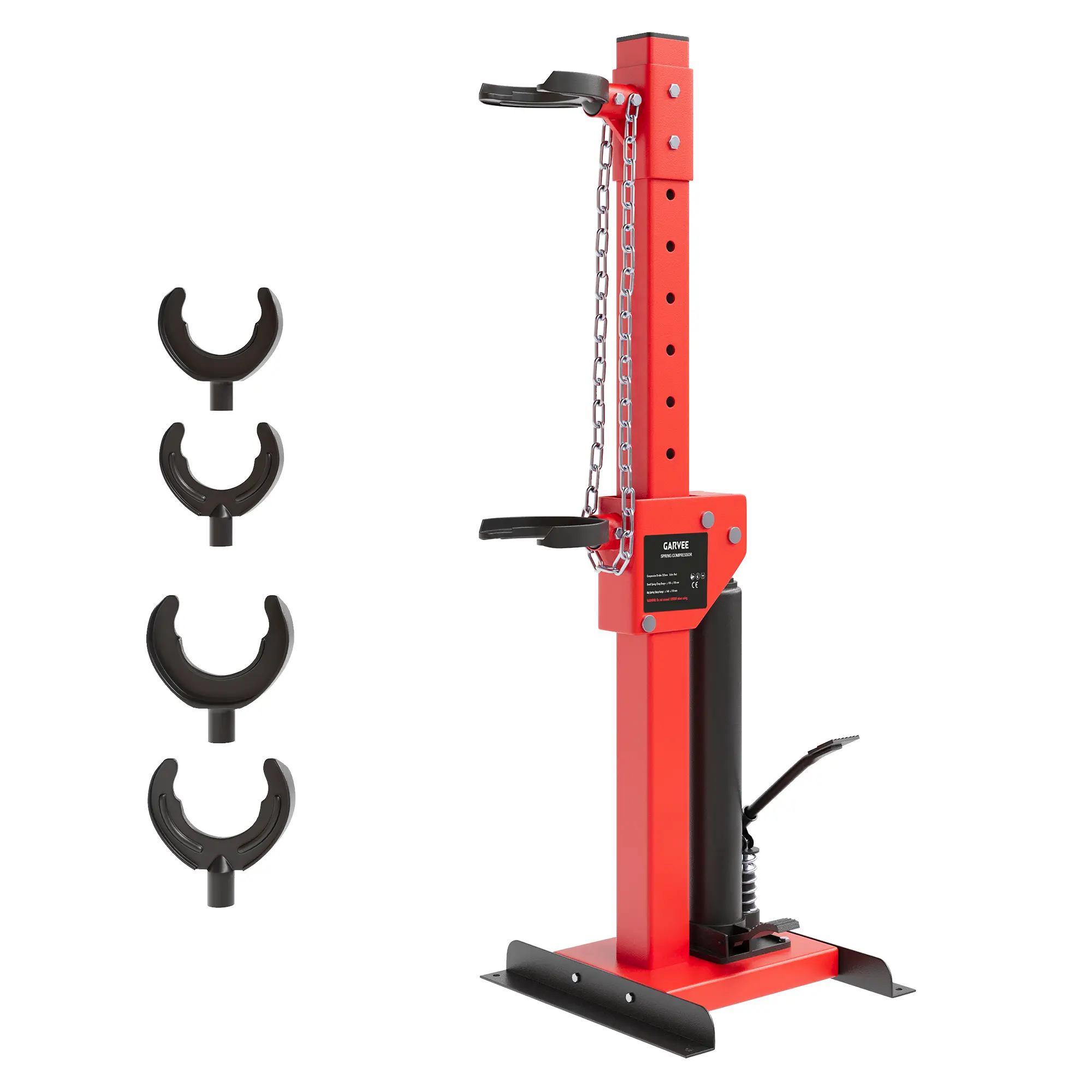 Hydraulic Coil Spring Compressor Foot-Operated Car SUV Truck Tool | Red coil spring compressor tool, cars suvs trucks, professional equipment for workshop home diy auto maintenance,Red/Blue/Orange