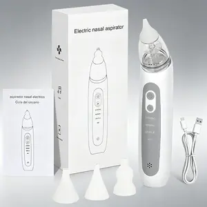 Electric Nasal Aspirator, Rechargeable Nose Cleaner with 3 Speeds, HD Display, Calming Music, Safe for Babies, Kids, Adults