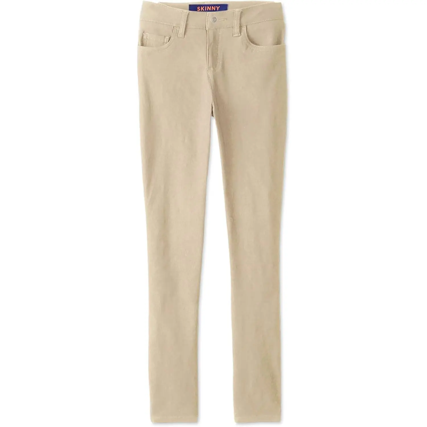 Little Girls' Super Stretch Skinny School Uniform Pants with PocketsGift