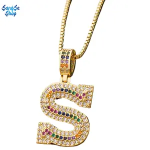 Personalized Crown Initial Necklace for Women & Men, White Cubic Zirconia A–Z Letter Pendant Necklace, Sparkly Adjustable Chain Charm Jewelry, Elegant Minimalist Personalized Accessory, Birthday Gift for Her & Him