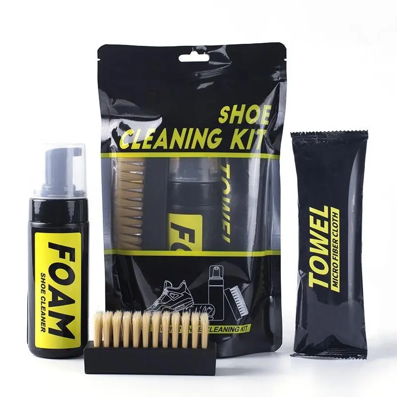 Leave-in sneaker cleaning dry cleaning spray set, little white shoes, sneaker cleaning set, shoe washing and shoe shine artifact