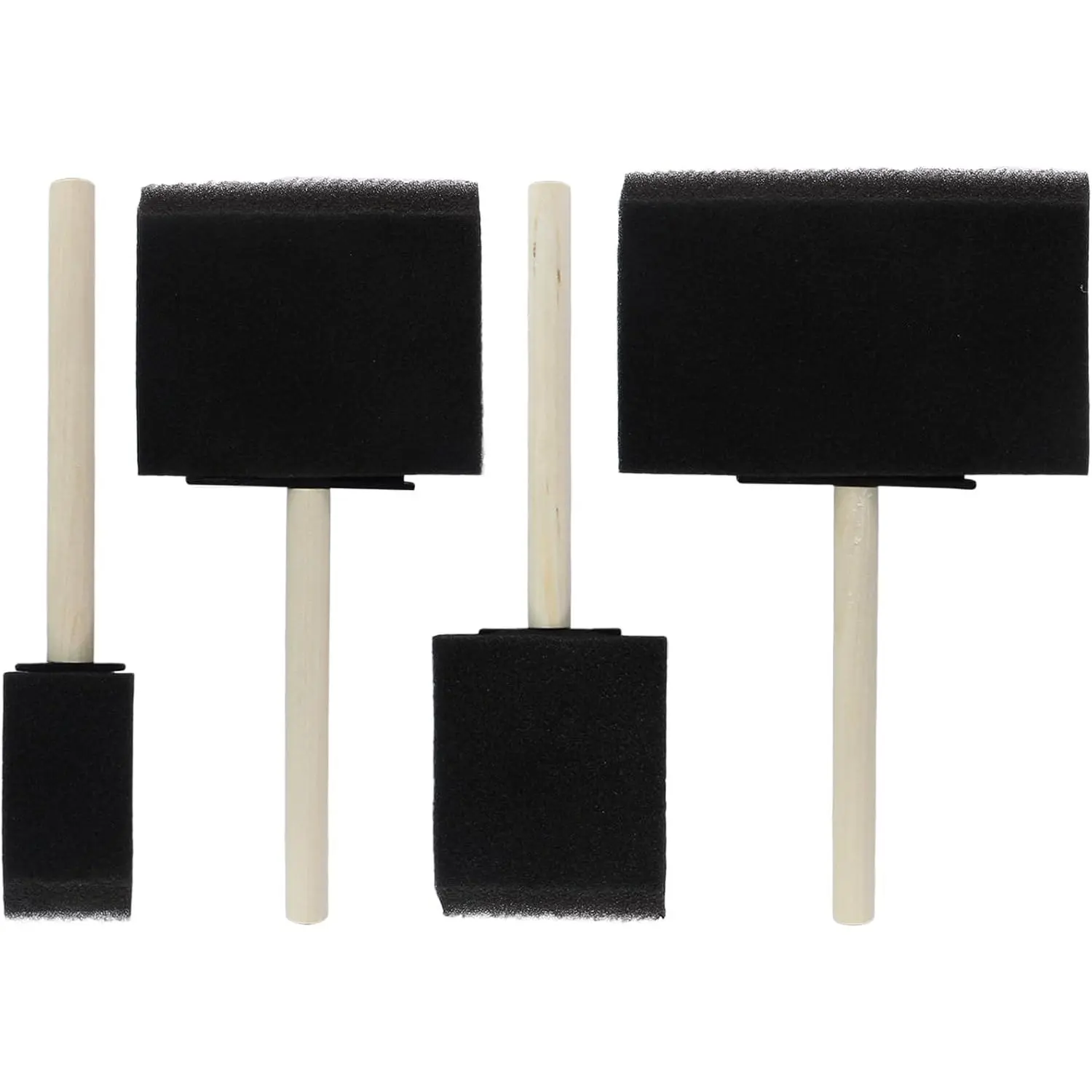 4 count 4 Sizes   Brushes,  Sponge Brush