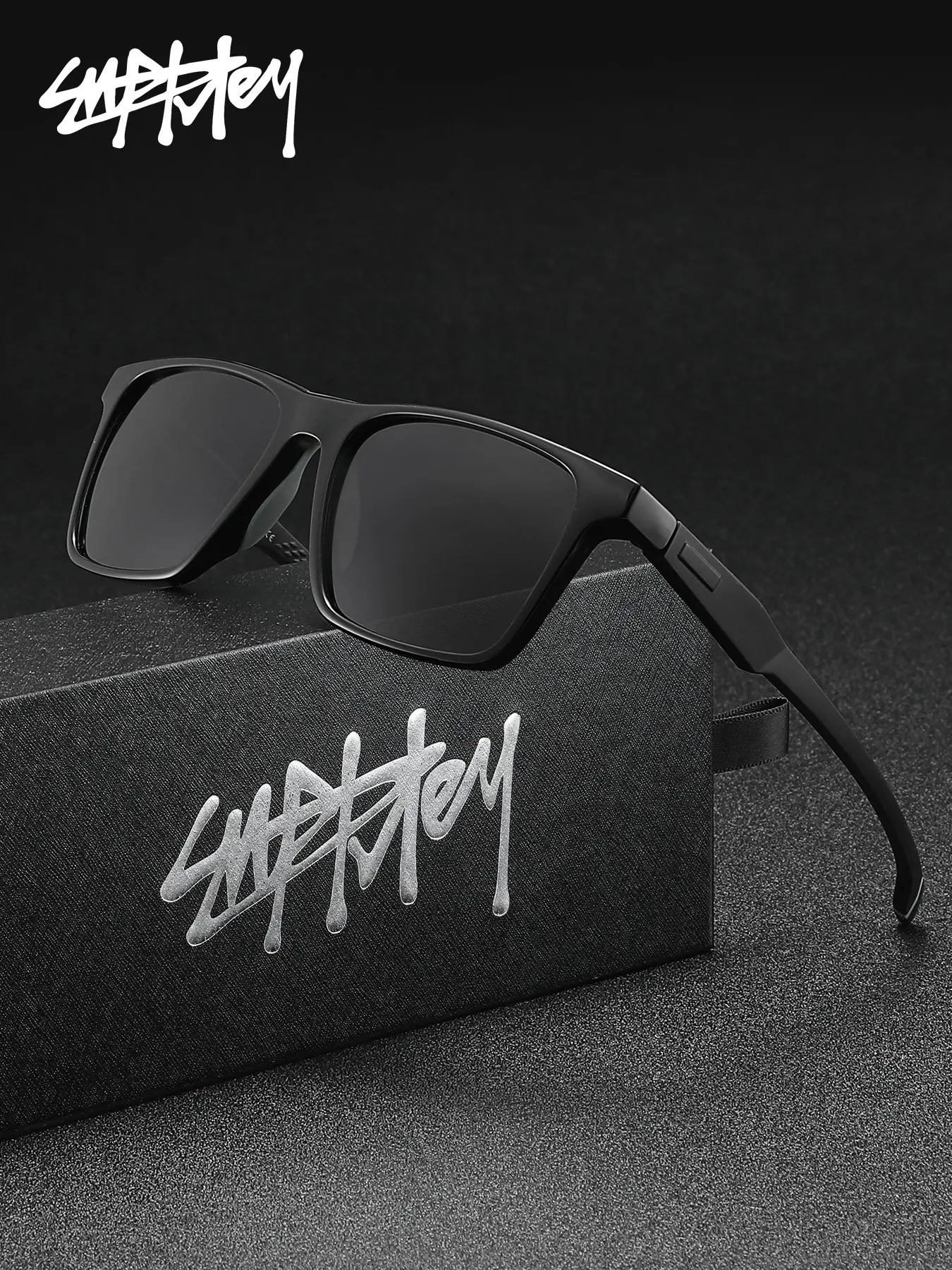 SUPKLEY Sport Polarized Sunglasses UV400 TR90 Lightweight Frame Orange Mirror Lens Men Women Driving Outdoor Eyewear