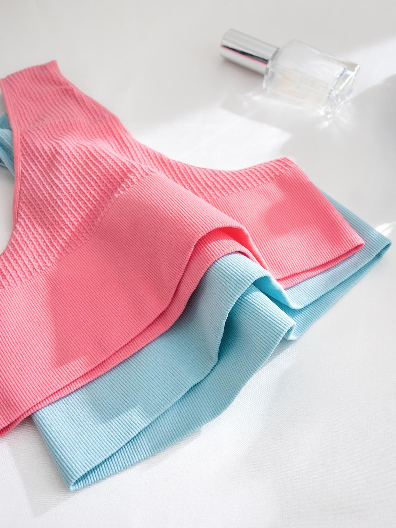 Women's Solid Color High Waist Thong, Pastel Soft Comfy Breathable Fit Seamless Nylon Panties for Daily Wear, Ladies Underwear for All Seasons