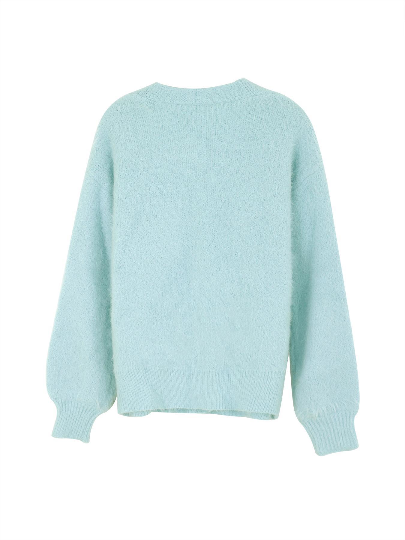 Women's Solid Button Front Cardigan, Casual Drop Shoulder Long Sleeve V Neck Cardigan for Fall & Winter, Fashion Women's Knit Clothing for Daily Wear, Womenswear