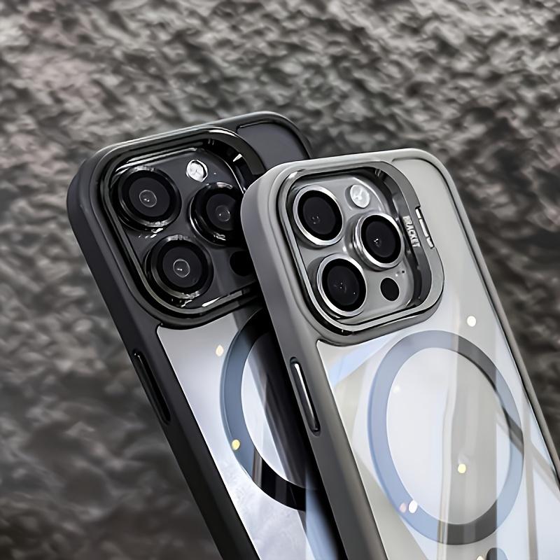 Ultra Clear Magnetic Wireless Charging Case for iPhone 17 16 15 14 13 12 Pro Max & Plus Air, Shockproof Cover with Lens Kickstand & Lens Protector