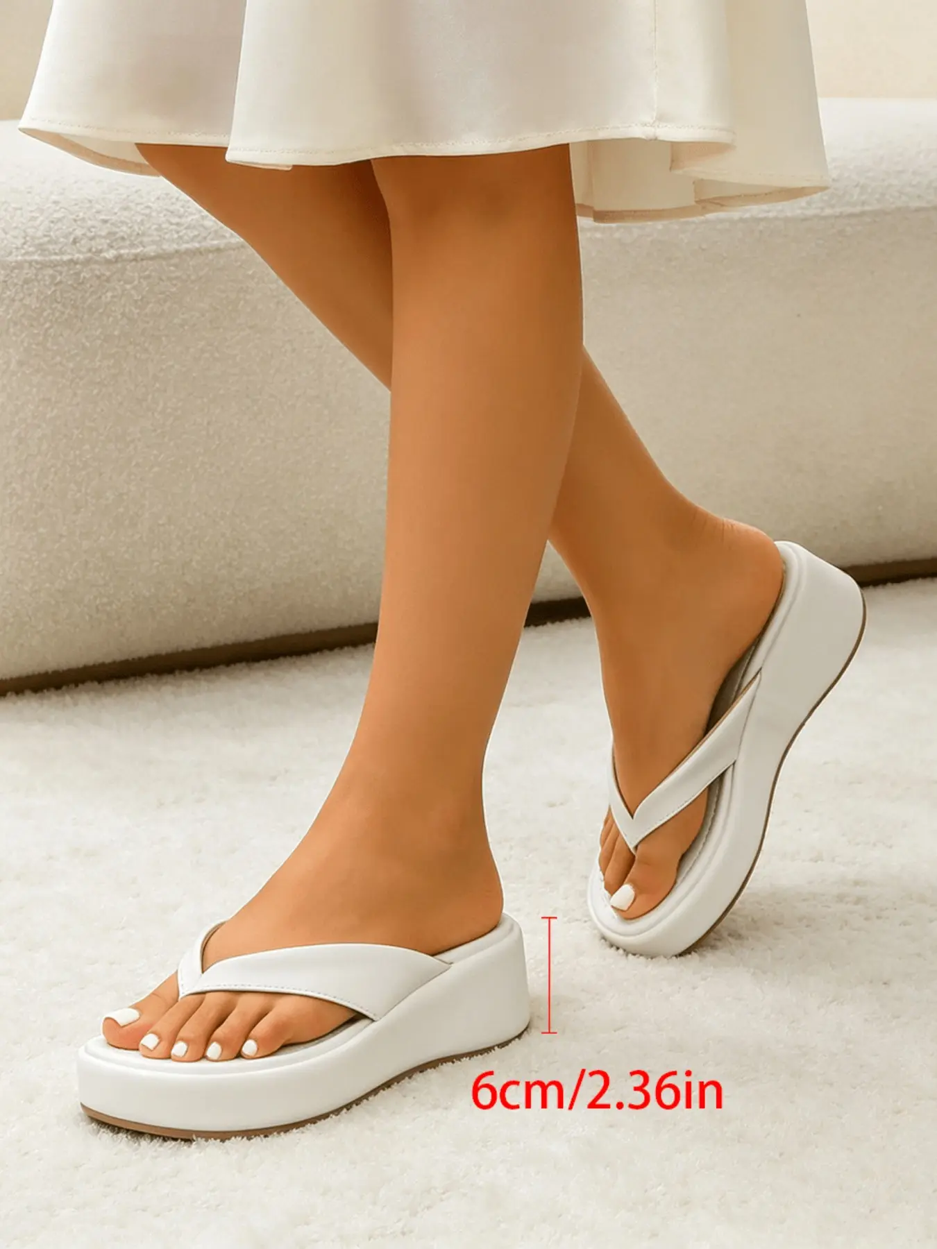 Women's New Leather Thick Sole Fashion Sandals, Casual Wedge Sandals, Summer Trendy Open Toe Wedge Beach Shoes, Stylish Outdoor Footwear for Women