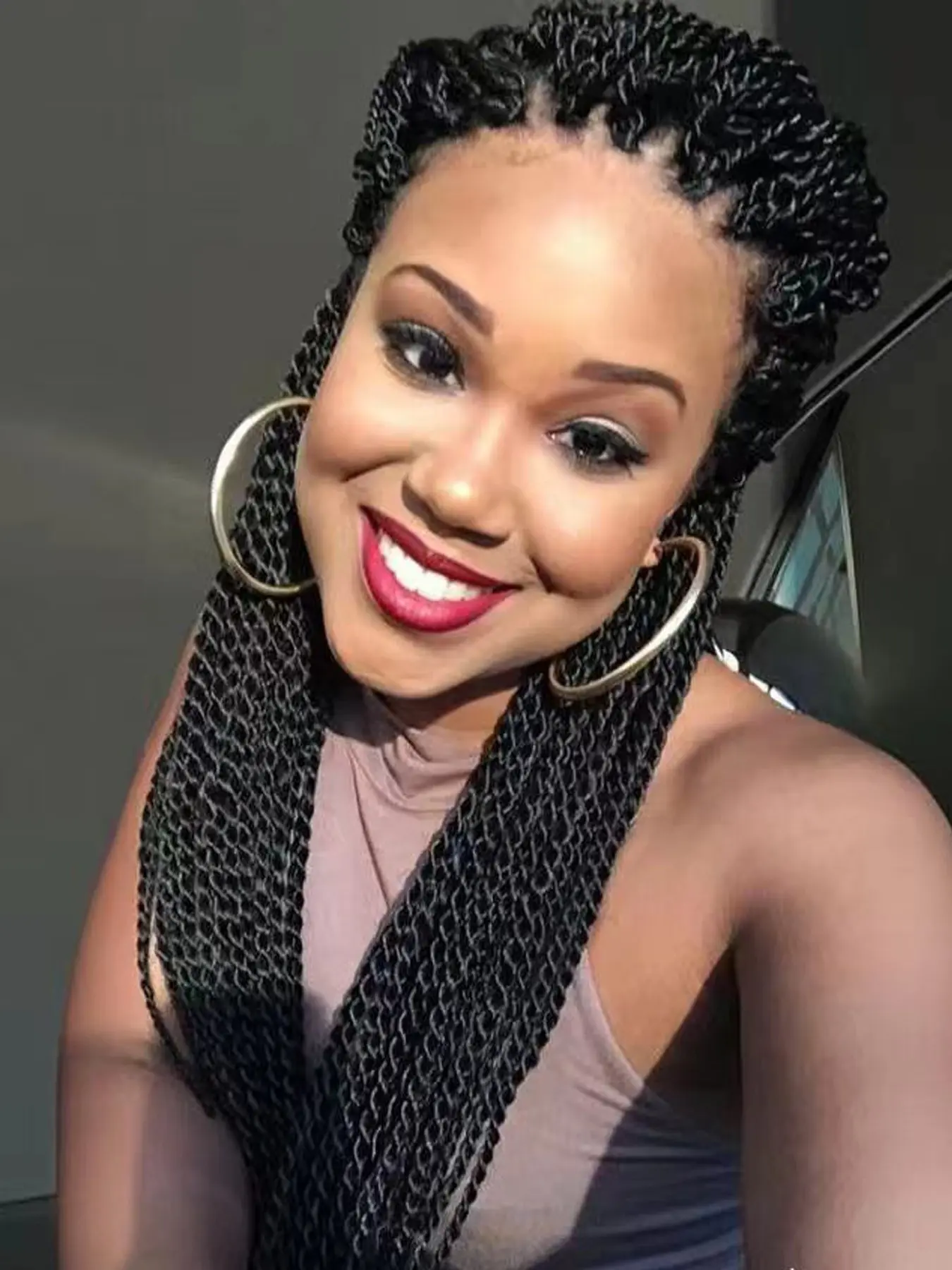 6 Packs Senegalese Twist Crochet Hair, Pre Looped Synthetic Micro Twist, Bohemian Braiding Hair Extension for Women, All Seasons