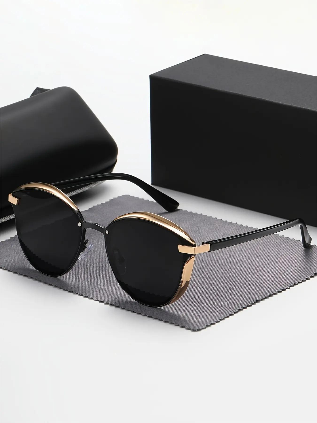 Unisex Vintage Polarized Sunglasses, Trendy Casual Full Rim Sunglasses for Everyday Use, Fashion Accessories for Outdoor Activities, Polarized Sports Glasses