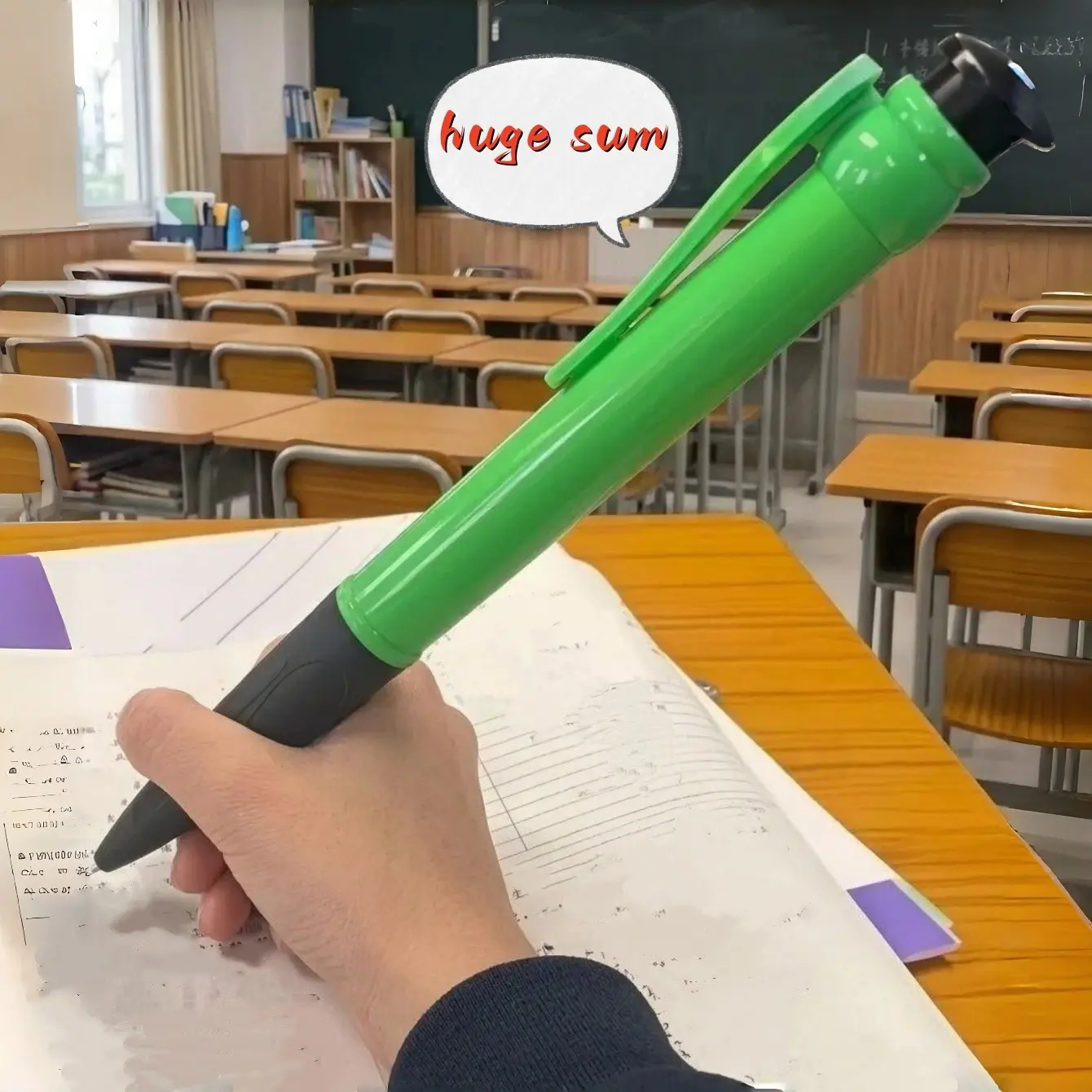 1pc large pen, 28cm long, stress-relieving, funny, oversized push-action ballpoint pen, Writing pens, smooth writing, unisex, suitable for office and school students, writing and signing pen, perfect gift for women and Teacher's Day