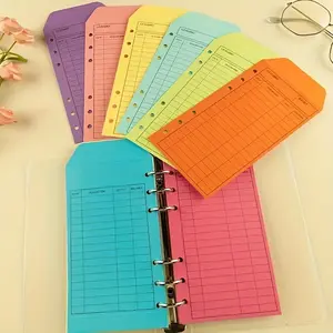 12 Envelopes And Binder, Budget Envelopes in 12 Colors Optional,  Ideal for Financial Management, Savings Challenges, And Perfect Office Supplies