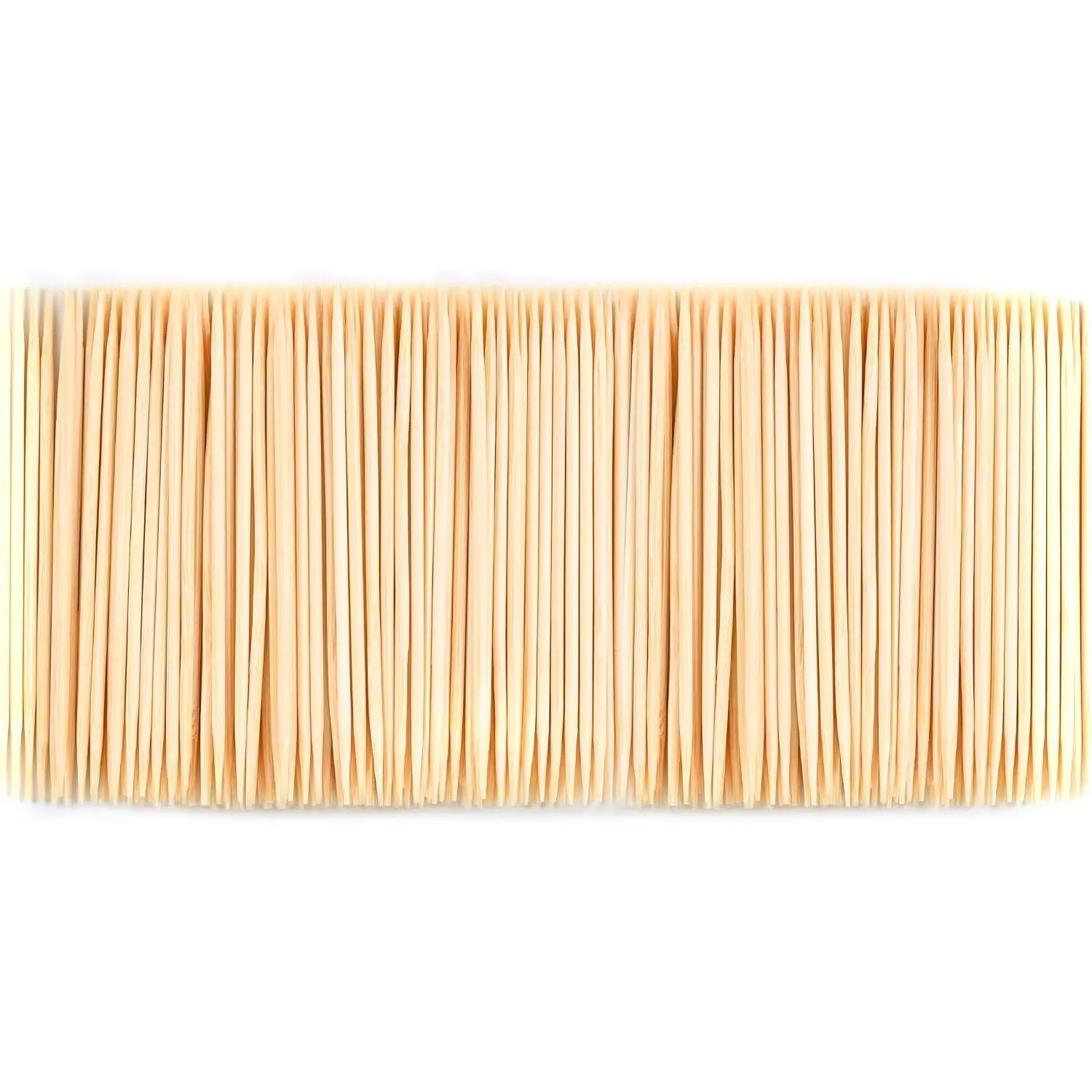 1000 Count Bamboo Toothpicks Barbecue, Fruits And Teeth Cleaning - Round Double-Pointed Wooden Toothpicks, For Appetizers,Olives