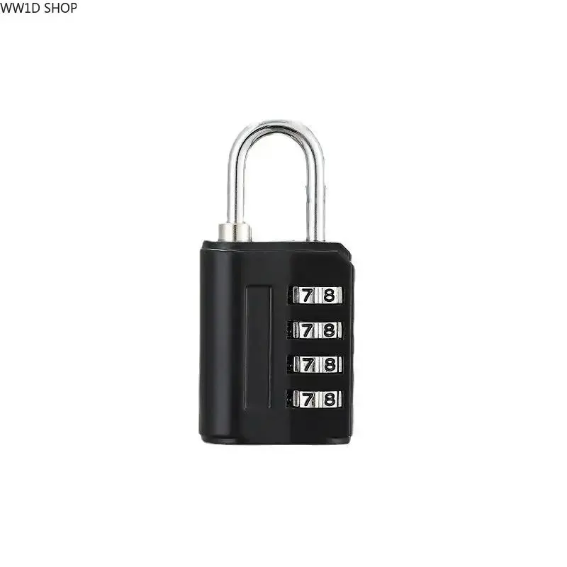 Colorful 4-Digit Combination Padlock - Zinc Alloy Anti-Theft Keyless Security Lock, Universal Casual Commute Lock for Gym Lockers & Luggage Bags