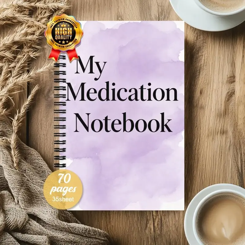 Medical Log My Medication Notebook, Practical Medical Planner, Organizer, Daily Medication Intake Recorder, Personal Health Manager, Mental Wellness Tracker