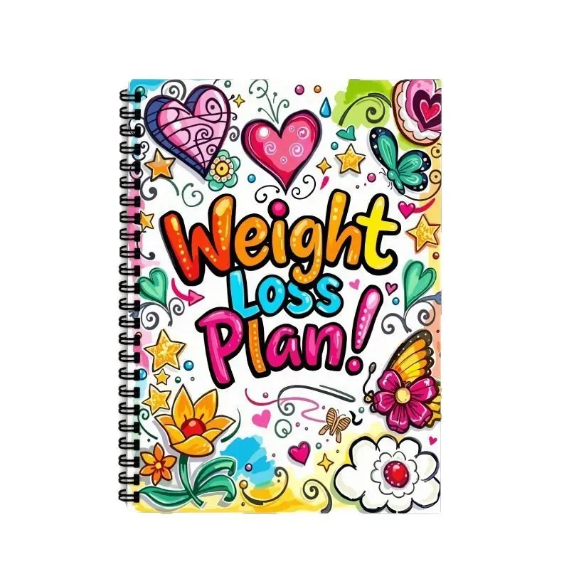 Cross-Border Inspirational Fitness and Weight Management Planner, Ideal for Weight Loss Enthusiasts and Fitness Lovers, Tracking Journal, Wellness Journal