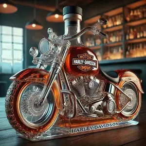 Creative red wine irregular bottle/sealed infused liquor bottle/whiskey vodka empty bottle/motorcycle bottom whiskey bottle