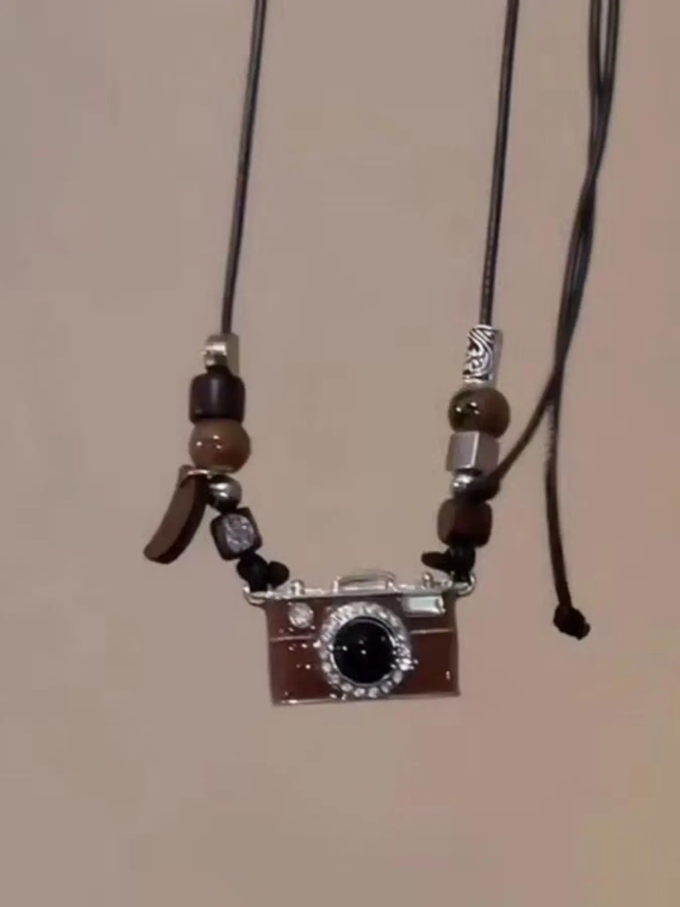 Vintage Film Camera Necklace, New Long Drop Glaze Adjustable Chain, Retro Style Jewelry, Fashionable Accessory for Women