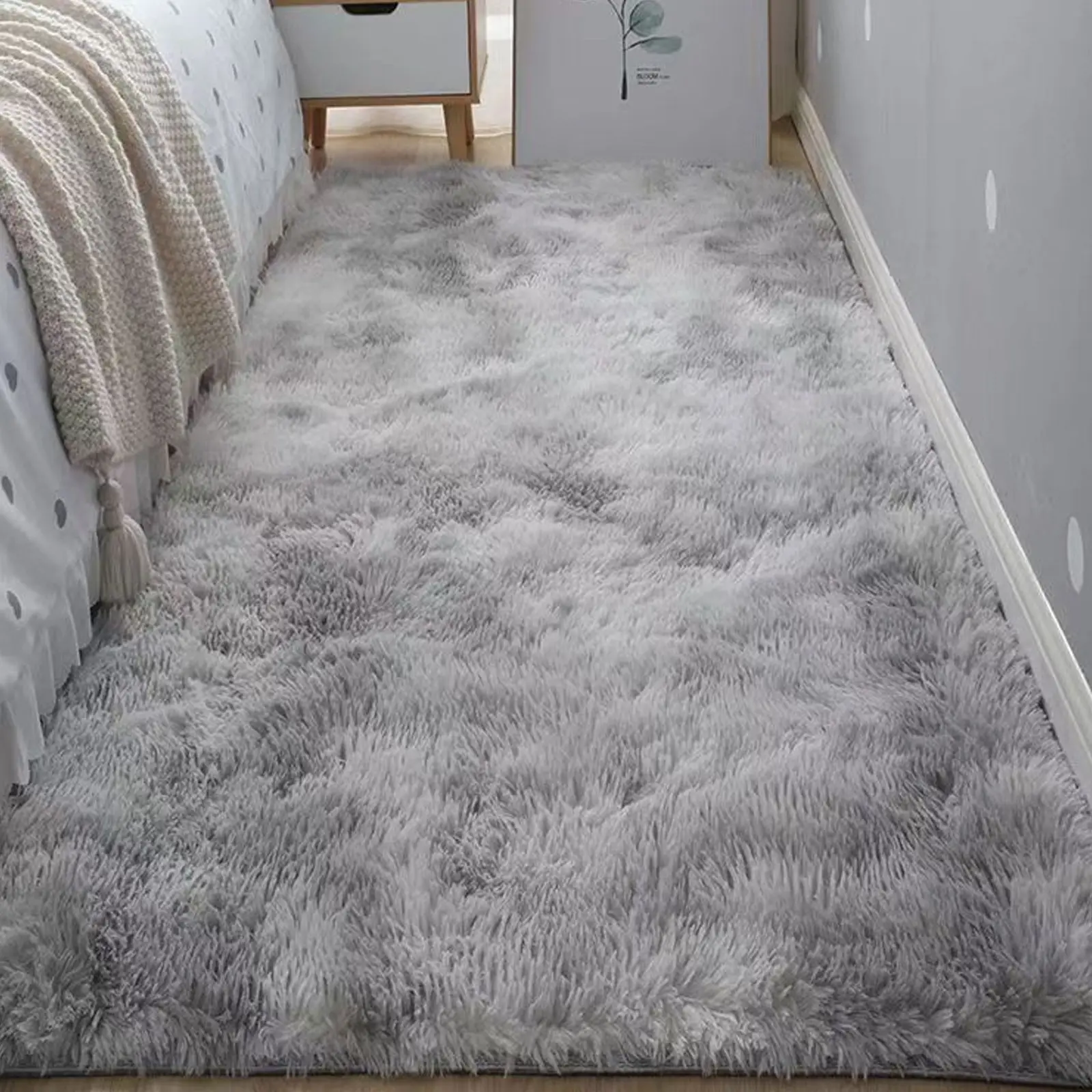 Soft Plush Area Rug for Living Room, Bedroom, Study, Closet, Nordic Style Carpet for Bedside, Hallway, Home Decor, Fuzzy Decorative Rug